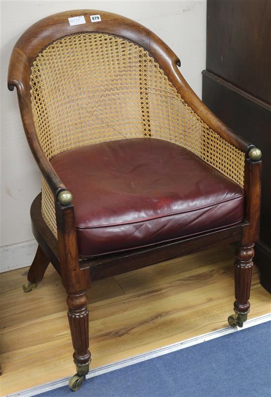 A Regency bergere chair